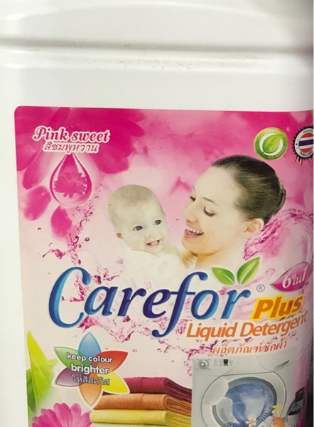CAREFOR NƯỚC GIẶT XẢ 6in1 HỒNG 3500ML X4-duoc-ban-tai-Tạp Hoá Thái Lan