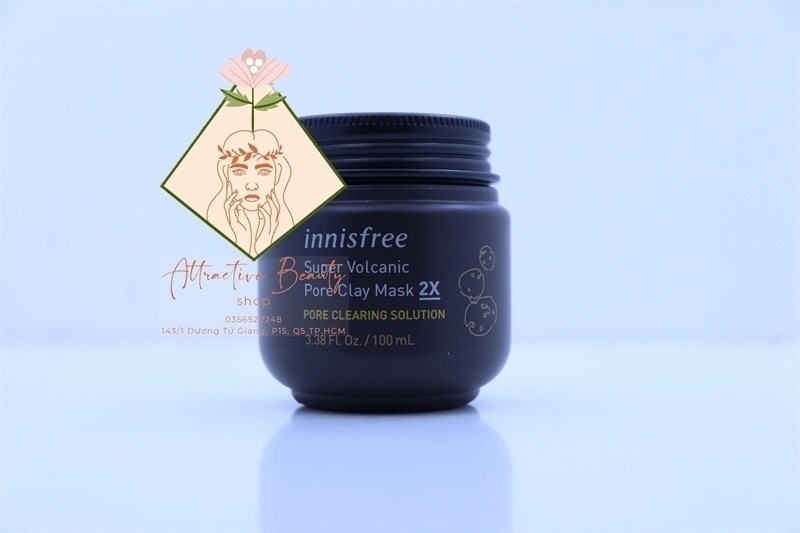 INNISFREE MẶT NẠ ĐẤT SÉT 2X LOẠI BỎ TẠP CHẤT SE KHÍT LỖ CHÂN LÔNG DIỆT MỤN CÁM ĐẦU ĐEN INNISFREE SUPER VOLCANIC PORE CLAY MASK 2X 100ML-duoc-ban-tai-Tạp Hoá Thái Lan