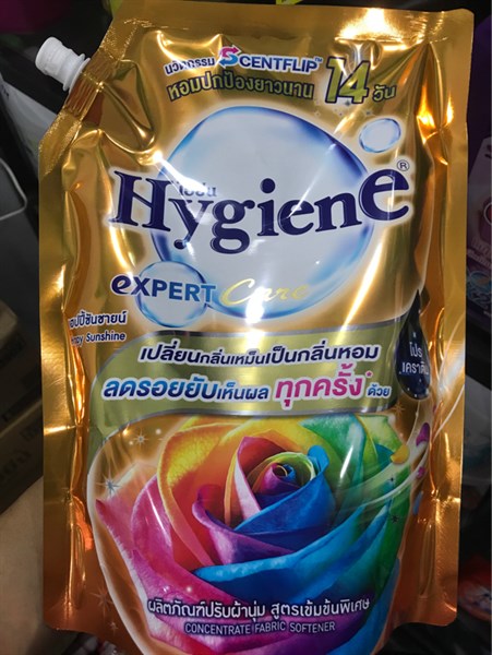 NƯỚC XẢ VẢI HYGIENE EXPERT CARE HAPPY SUNSHINE CAM TÚI 11500ml vằng-duoc-ban-tai-Tạp Hoá Thái Lan
