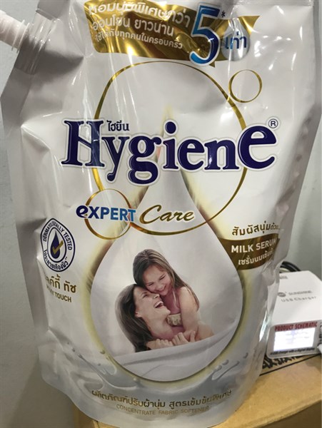 NƯỚC XẢ VẢI HYGIENE THÁI LAN ĐẬM ĐẶC 1.3L MÀU TRẮNG-duoc-ban-tai-Tạp Hoá Thái Lan