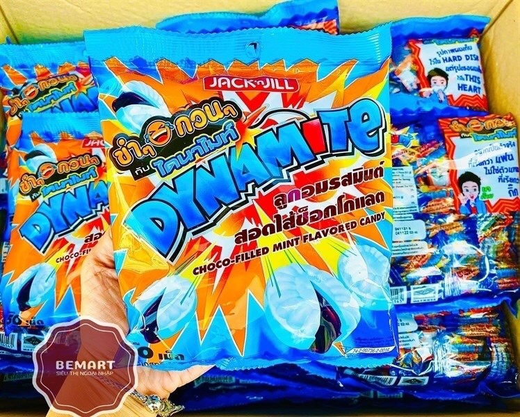 KẸO BẠC HÀ NHÂN SOCOLA DYNAMITE THÁI LAN GÓI 120G 18-duoc-ban-tai-Tạp Hoá Thái Lan