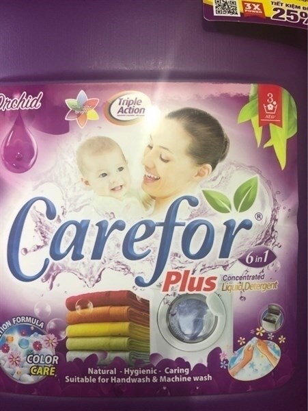 NƯỚC GIẶT XẢ CAREFOR DIỆT KHUẨN, GIỮ MÀU, NGĂN ẨM MỐC 5000ML- TÍM HOA LAN-duoc-ban-tai-Tạp Hoá Thái Lan