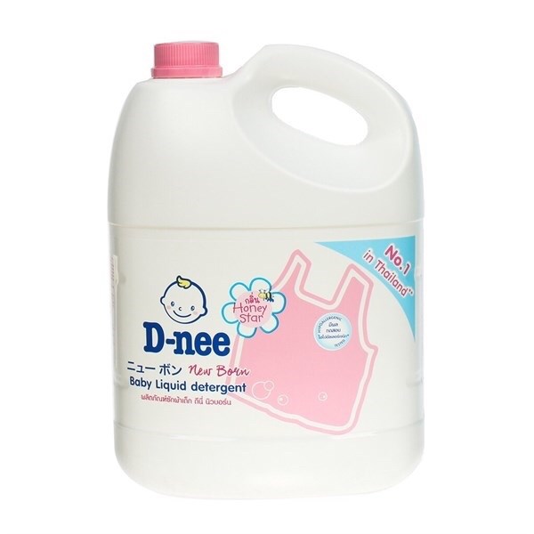 NƯỚC GIẶT XẢ TRẺ EM DNEE HONEY STAR 3L BABY LIQUID DETERGENT DNEE HONEY STAR 3L-duoc-ban-tai-Tạp Hoá Thái Lan