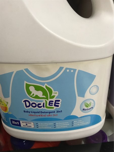 Dung dịch giặt xả quần áo em bé 2 in 1 Docilee Little Melon (Màu Xanh) 3 Lít-duoc-ban-tai-Tạp Hoá Thái Lan