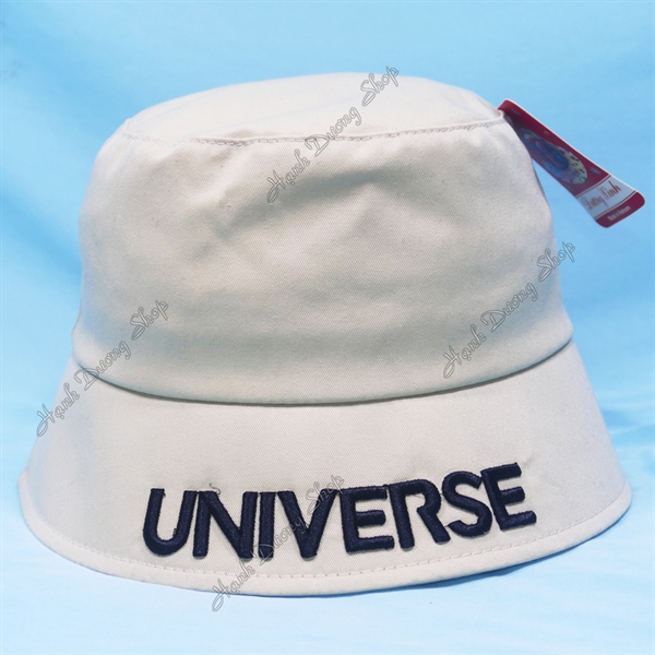 Nón tai bèo vành cụp thêu chữ Universe