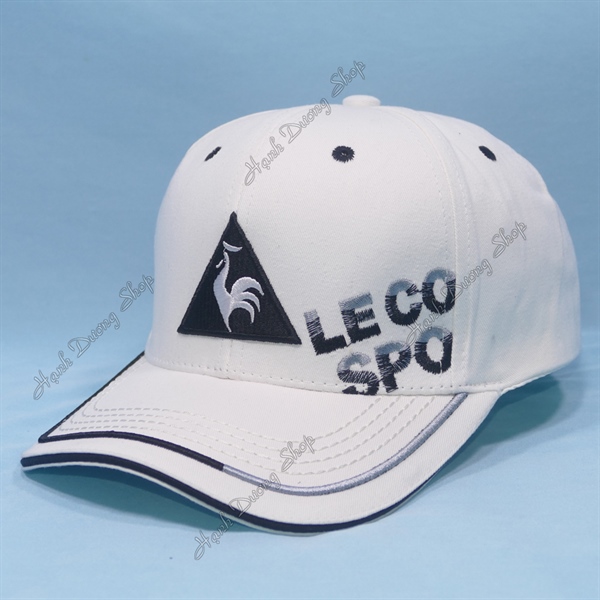 Nón kết con gà hình tam giác thêu chữ Leco Spo khóa xịn