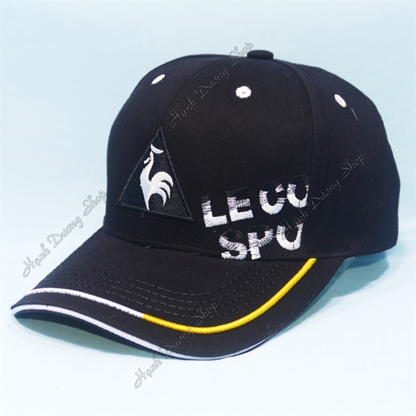 Nón kết con gà hình tam giác thêu chữ Leco Spo khóa xịn