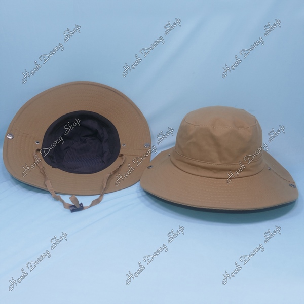 Nón tai bèo nam trơn không thêu, không logo loại xịn có lớp lót phía trong vành rộng 8 cm