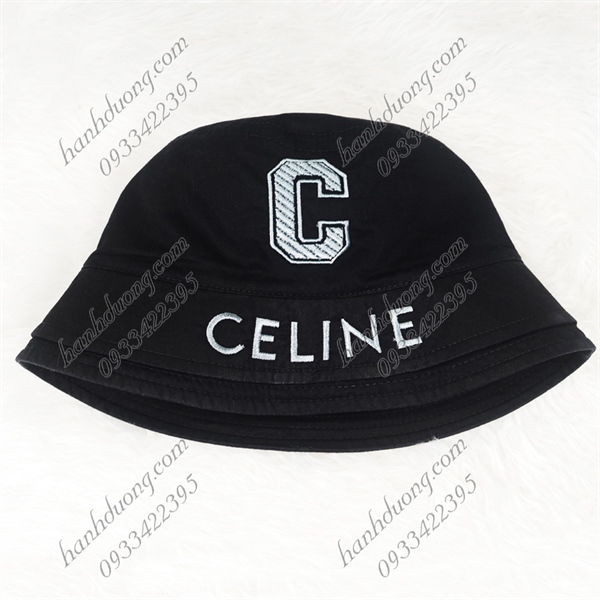 Nón bo cúp 2 vành đội được 2 mặt thêu chữ C Celine vải cotton cao cấp