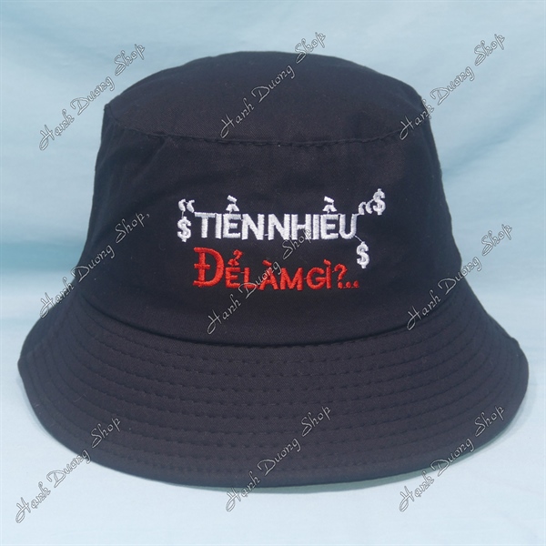 Nón bucket tai bèo vành nhỏ thời trang Tiền nhiều để làm gì - LT55