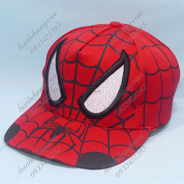 Nón kết trẻ em 4-10 tuổi vòng đầu 52cm ( 50-55cm) vải cotton hình siêu nhân Spider man
