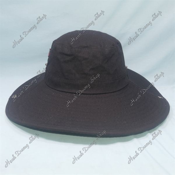 Nón bo nam vành đại, vành rộng 10cm, có nút bấm