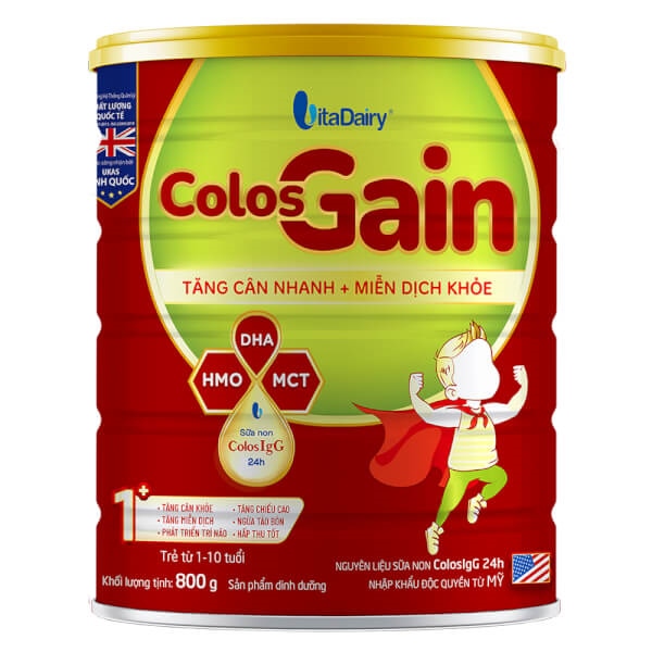 Sữa Colos Gain 800g 1+