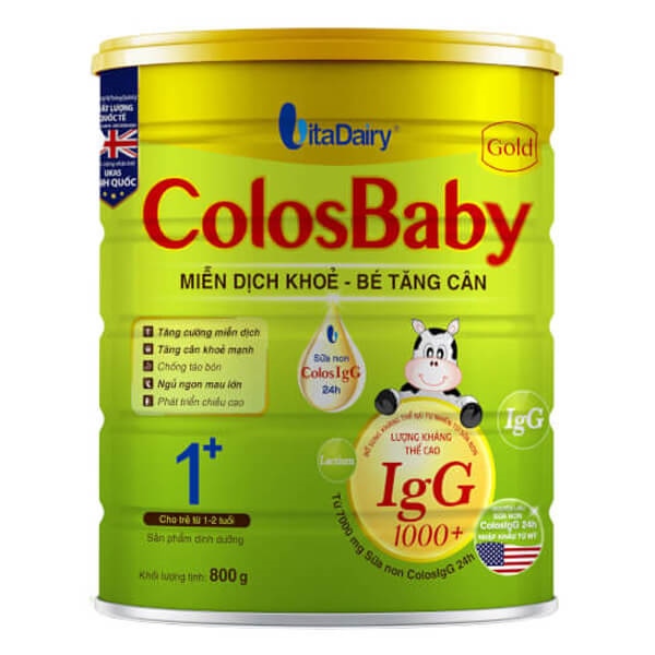 Sữa Colos Baby Gold số 1+ 800g