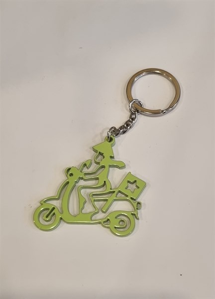 MA Key holder Xe máy áo dài màu xanh lá cây