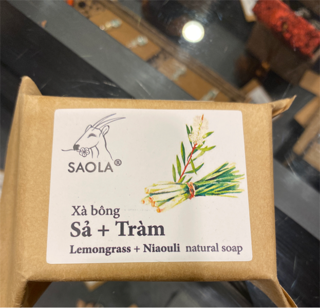 Saola xà bông sả tràm サオラレモングラスとカジュプットの石鹸