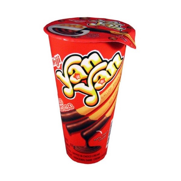 BÁNH QUE CHẤM KEM HƯƠNG SÔCÔLA YAN YAN MEIJI LY 50G 明治 ヤンヤン ステックつけ チョコレート味