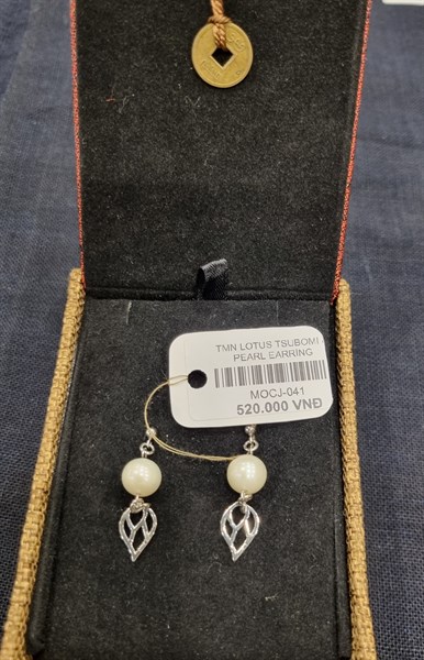 TMN LOTUS TSUBOMI & PEARL EARRING ロータスの蕾&パール ピアス