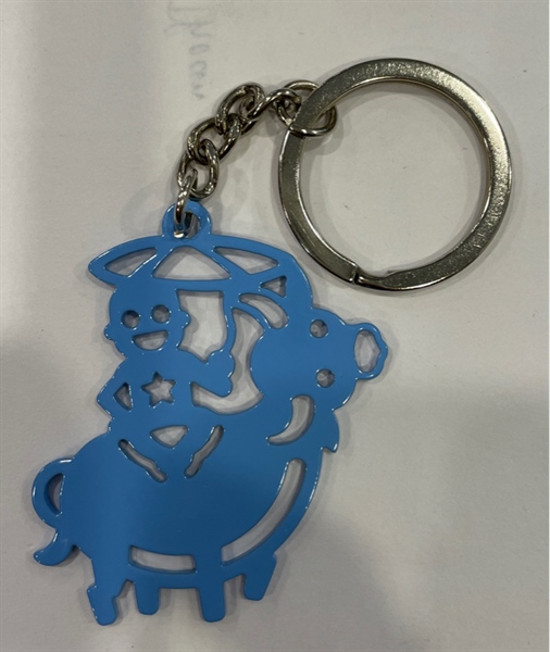 MA key holder con trâu đông hồ xanh da trời