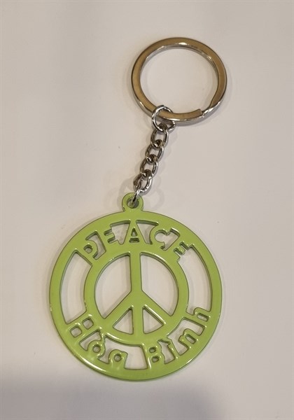 MA Key holder hòa bình màu xanh lá cây