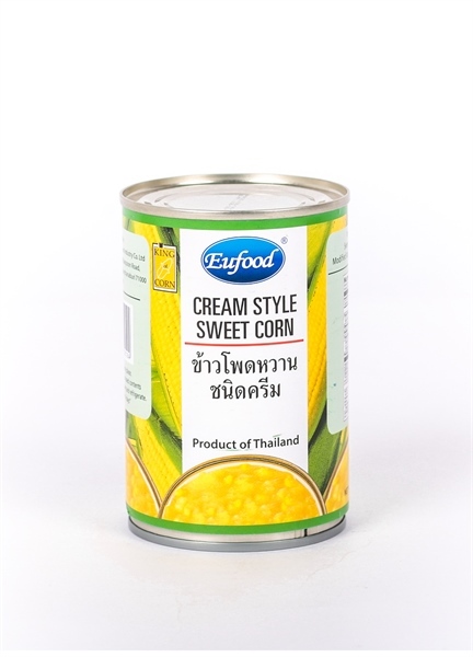 EUFOOD SÚP NGÔ NGỌT CORN SOUP RIVER KWAI 425G スイートコーン(クリームタイプ)