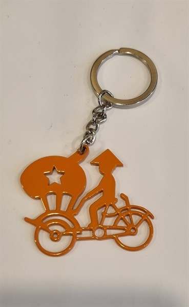 MA Key holder Xích lô màu cam