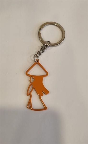 MA Key holder Áo dài màu cam