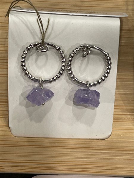 BLUE SPINEL GENSEKI EARRING