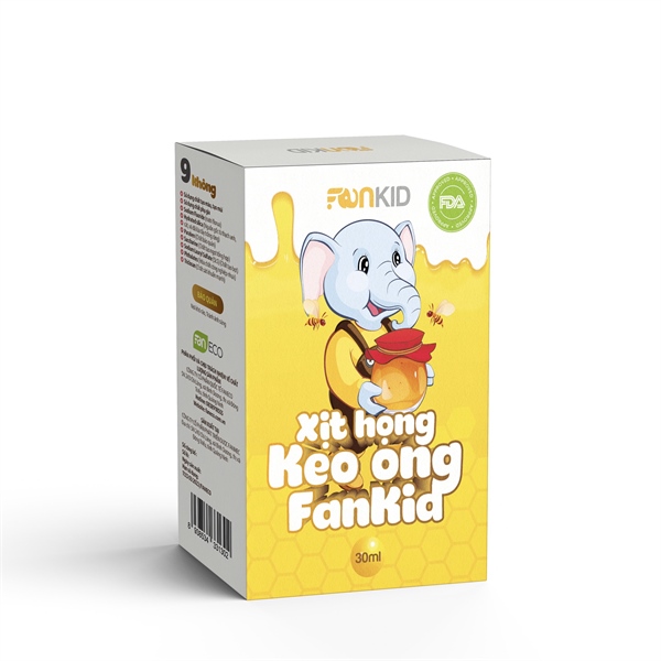 XỊT HỌNG KEO ONG FANKID 30 ml