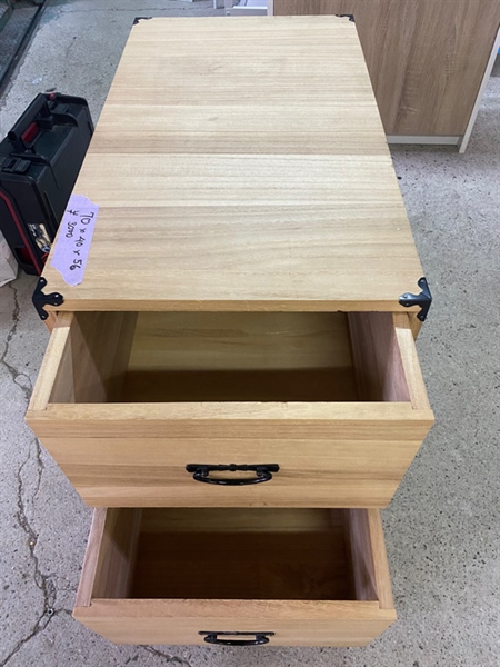 Hộp đồ gỗ 2 ngăn kéo