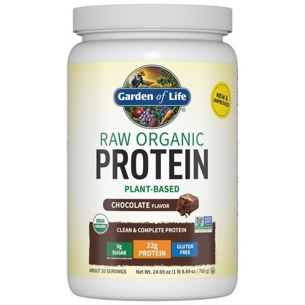Bột protein Garden of Life Raw Organic Protein chocolate 700g