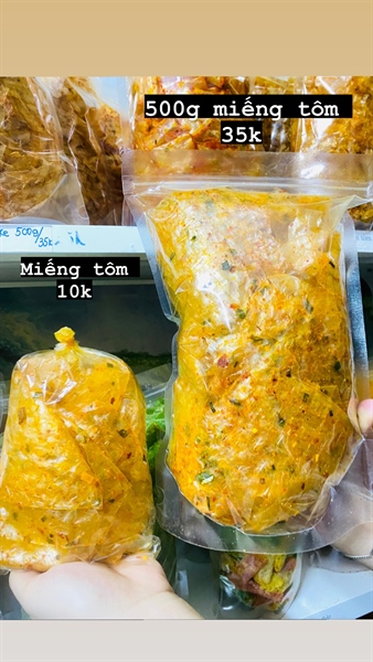 500g miếng tôm