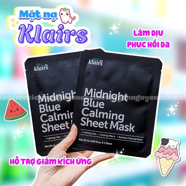 MẶT NẠ MIDNIGHT BLUE CALMING KLAIRS