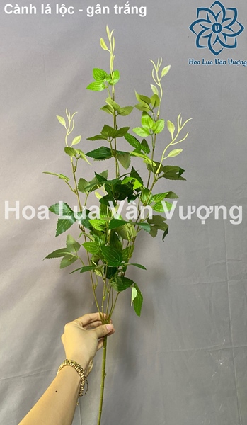 Cành lá lộc - Lá cành dài - Hoa Lụa Vân Vượng