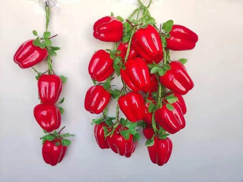 Dây Củ Quả - Ớt chuông đỏ - Quả và dây quả - Hoa Lụa Vân Vượng