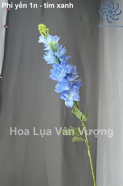 Phi yến 1n - tím xanh - Hoa cành dài - Hoa Lụa Vân Vượng
