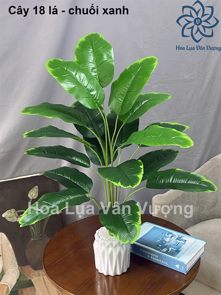 Cây 18 lá - chuối xanh - Cây - Hoa Lụa Vân Vượng