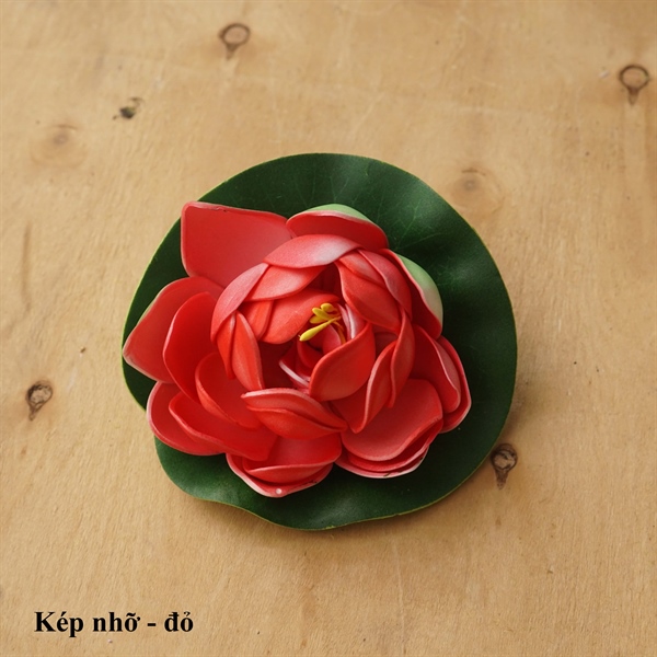 Kép nhỡ - đỏ - Sen - Hoa Lụa Vân Vượng
