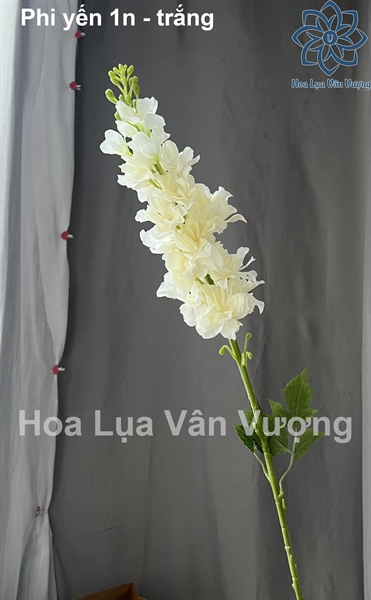 Phi yến 1n - trắng - Hoa cành dài - Hoa Lụa Vân Vượng