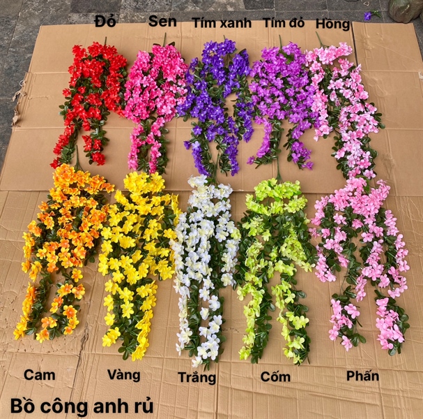 Bồ công anh rủ - Tím đỏ - Rủ - Hoa Lụa Vân Vượng