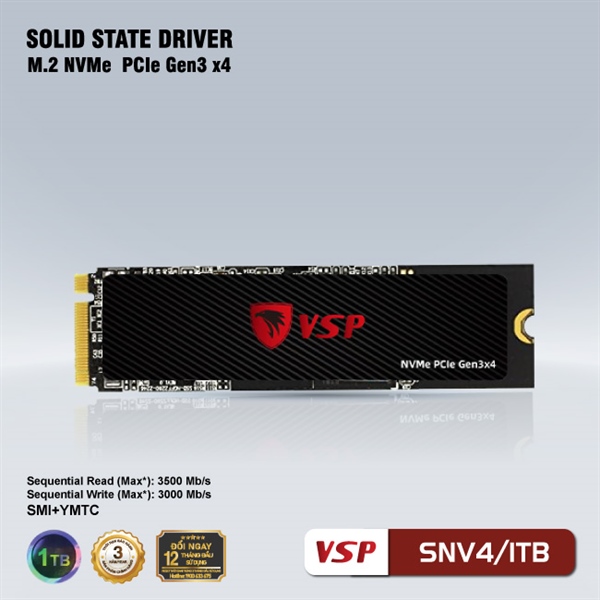 SSD VSP M.2 PCIe Gen3x4 NVMe SNV4/1TB