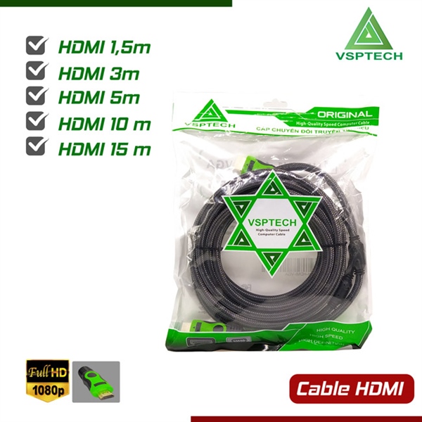 Cáp truyền tín hiệu VSPTECH HDMI TO HDMI chống nhiễu