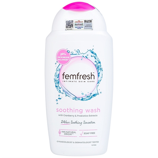 VAT DDVS Femfresh Smoothing Wash- nắp Hồng( full 250Ml) - Ảnh 1