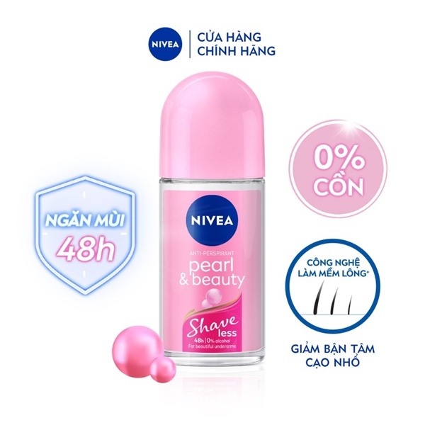Lăn Ngăn Mùi Nữ Nivea Pearl & Beauty Ngọc Trai Mịn Mượt 50ml