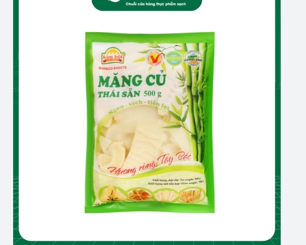 Măng củ thái sẵn Kim Bôi 500gr