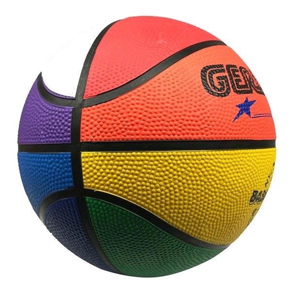 Bóng rổ Geru Star B6 cao su 4 MÀU số 6, 08GR