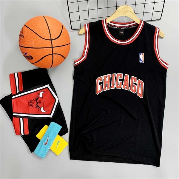 Quần áo bóng rổ Justplay đủ mẫu, 11=>15 nhí 164QA (Bulls, Chicago, District, Oklahoma...)