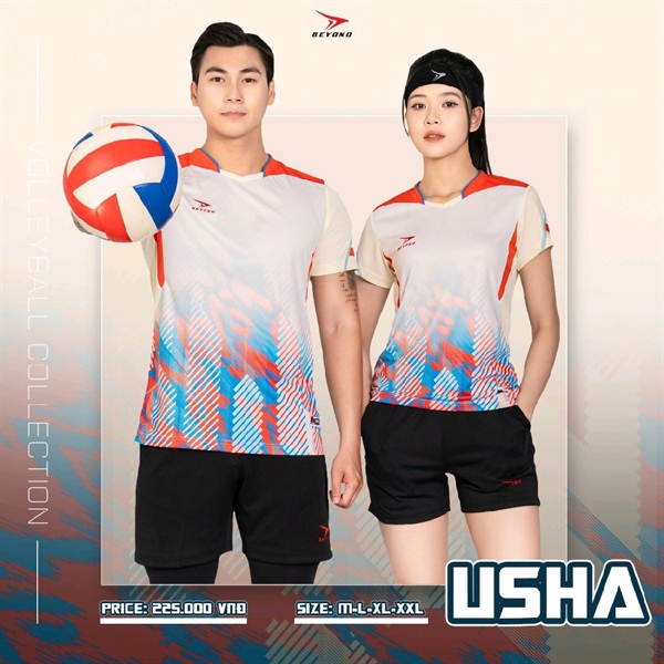 Quần áo bóng chuyền BEYONO USHA, M=>2XL 220QAL