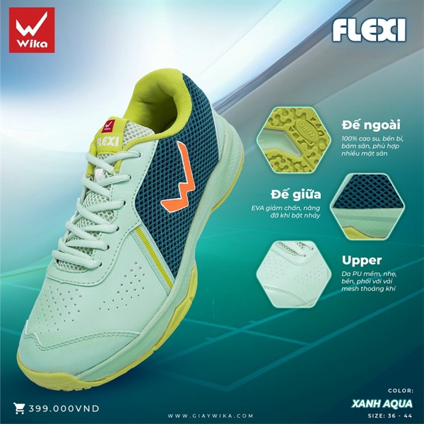 Giày thể thao đa năng WIKA FLEXI đủ màu 36=>44 ( cầu lông, đi bộ,...) 163G''' ^^