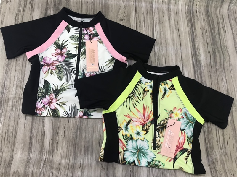 Đồ bơi nữ rời váy tay con M=>2XL, 30B281